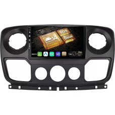 SXAUTO - [6G+128G, Octa-Core] - Android 14 IPS Car Stereo For Renault Master/OPEL Movano/Nissan NV400 ( 2010-2021) - CarPlay/Android Auto - Camera + MIC - 10.1 Inch 2 Din - DAB Steering Wheel 360-CAM