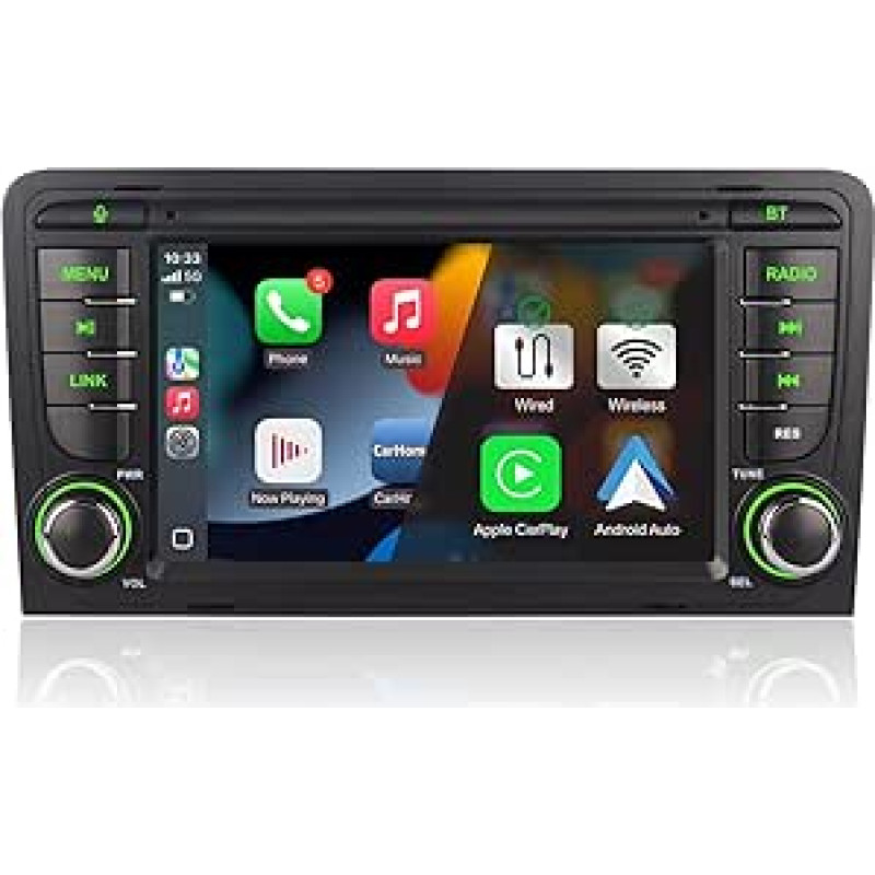 A3 8P S3 RS3 2003-2012 m. automobilinis radijo imtuvas su belaidžiu 