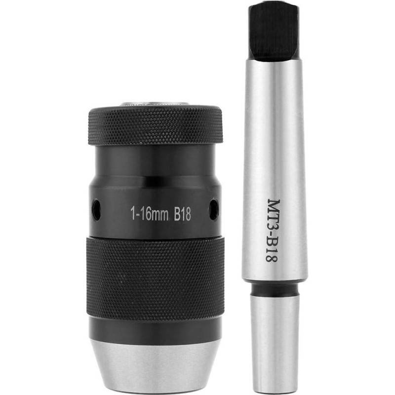 Gręžimo griebtuvas be rakto 1-16 mm kūginis B18 su kūginiu kotu MT3, didelio tikslumo gręžimo griebtuvas, gręžtuvas su plaktuku, numatytoji vertė