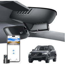 Front 4K & Rear 1080P Dash Cam Custom for Volvo XC90 2023 2024 2025 (Model B), B5 B6 T8, Integrated OEM Look, UHD 2160P Video, WiFi & App, Loop Recording, Easy to Install, 128GB Card