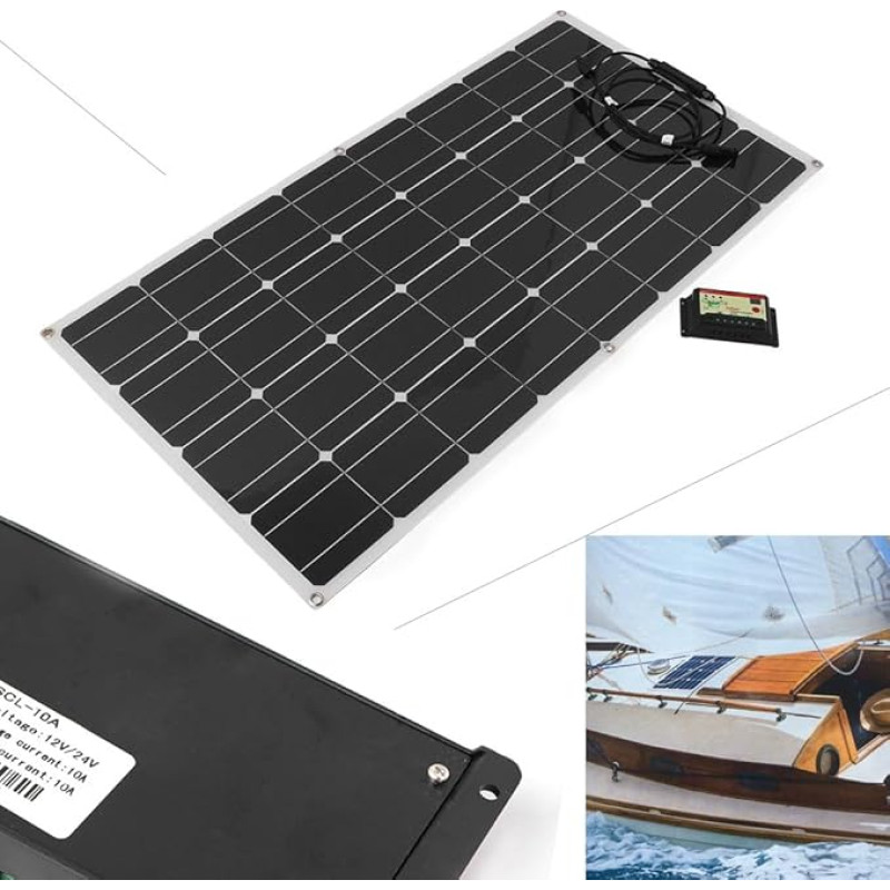 GZYF 100W 18V Tragbares Solarpanel mit 12V/24V Solarregler Für Wohnmobile