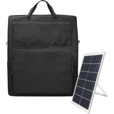 Dviejų sluoksnių kelionių krepšys, 25,51 x 22,01 x 4,49 colių, atsparus vandeniui, paminkštintas nailonas, kelios kišenės ir petnešėlė, skirtas lauko veiklai, juodas, juodas, Žiūrėti aprašymą