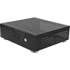 ITX korpusas, stalinio kompiuterio korpusas, geras šilumos išsklaidymas, išskirtinė kompaktiška juoda spalva, HTPC, namų vaizdo kompiuterio korpusas, viešbučio kompiuteris ir kt.