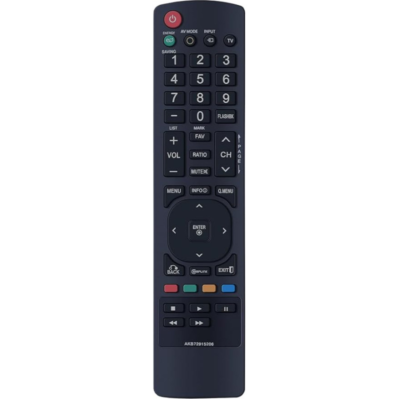 AKB72915206 Universal Remote Control Compatible for LG 32LD450 37LD450 42LD450 42LD450-ZA 47LD450 32LK450U 42LK450U LED LCD TV Remote Control