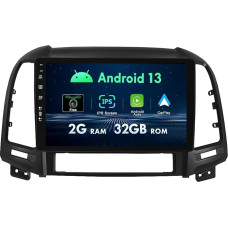 Android Car Radio for Hyundai Santa Fe 2 (2006-2012) GPS Navigation | 2G + 32G | Support Carplay/DAB/WiFi/BT5.0/USB/MirrorLink/SWC/FM/AM/4G