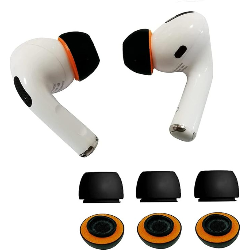 Upgraded Memory Foam Earplugs for AirPods Pro 1st & 2nd Generation, New Version 5.0, Comfortable Foam Earplugs, Better Noise Cancellation, 3 Pairs Replacement Tips