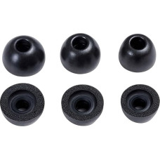 Ersatz-Ohrstöpsel aus Memory-Schaum für Studio-Knospen, Schaumstoff-Abdeckung, geräuschreduzierend, sichere Passform, für Beats Studio Buds Tips S/M/L, Schwarz, 3 Paar