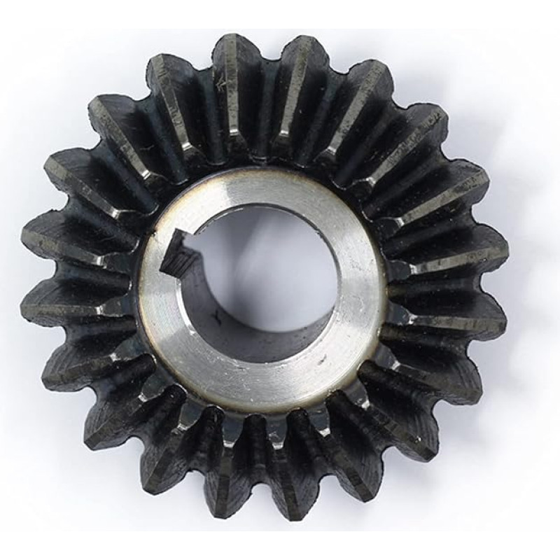 JUN-STORE SENMIAO-Gear Kegelradgetriebe, 1,5 m, 16 Zähne, Innenloch, 6/8/10/12 mm, Zahnrad, 90 Grad Metzungswinkel, Stahlgetriebe, Schraubenloch M5 (Lochdurchmesser: 10 mm, Anzahl der Zähne: 16 Zähne)