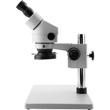 Stereo Microscope, Bright Imaging, Binocular Stereo Microscope, Adjustable Angle, Long Distance for Jewellery Archaeology (EU Plug)
