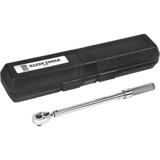 Klein Tools 57000 15-75 pėdų svarų diapazono mikroreguliuojamas sukimo momento nustatymo veržliaraktis su keturkampio formos reketine galvute