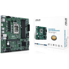ASUS Pro Q670M-C-CSM CE59873 Business Motherboard Socket Intel LGA 1700 (Micro-ATX, PCIe 4.0, DDR5, Intel vPro Support, HDMI, DisplayPort, USB-A 3.2), Black