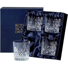 Edinburgh Hand Cut Whisky Glasses 11oz (4 Pack)