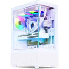 Spirit Of Gamer Spectra Gamer RGB kompiuterio korpusas - 3 ventiliatoriai ARGB 120 mm - vidutinio aukščio, skirtas žaidimams, tuščias, su grūdintu stiklu 270° - (baltas)