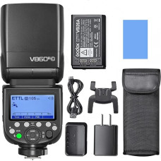 Godox V860III-C fotoaparato blykstės šviesa Belaidis TTL siųstuvas / imtuvas Speedlite GN60 1/8000s HSS Integruotas 2.4G belaidis X sistemos pakaitalas Canon 1DX/5D Mark III/5D Mark II fotoaparatams