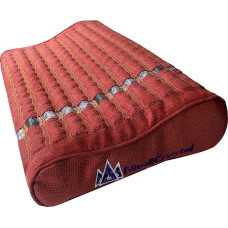 Tolimųjų infraraudonųjų spindulių brangakmenio pagalvėlė su natūraliais kristalais - neigiami jonai - FIR šiluma - ne EL Raudonos spalvos 20