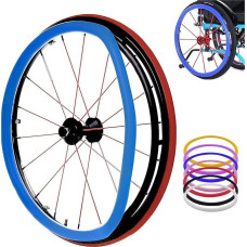 Neįgaliųjų vežimėlių slankiojančių ratlankių dangteliai, 24 colių galinio rato sportinio vežimėlio dangtelis, silikoninis pirštinių dangtelis, atsparus nusidėvėjimui, E