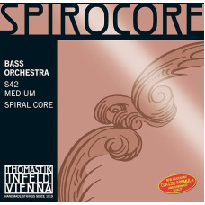 Thomastik-Infeld S42ST Spirocore Bass Strings, Complete Set, Stark (Heavy) Tension, 4/4 Size, Orchestral Tuning