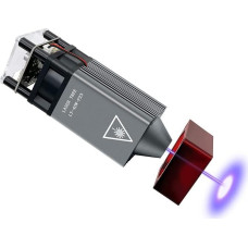 Atnaujintas lazerio modulis, LASER TREE 23 mm fiksuoto fokusavimo balanso graviravimo ir pjaustymo galvutė, 5 W optinės galios lazerio graviravimo modulis su metaliniu vėjo kolektoriaus gaubtu, tinkantis lazerinėms graviravimo mašinoms