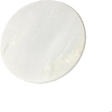 Marmurinė apvali pjaustymo lenta 23 cm skersmens balta