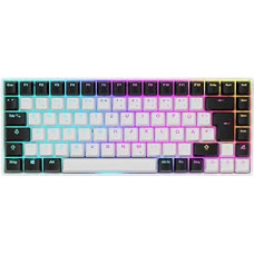 Sharkoon Skiller SGK50 S3 White, RGB Gaming Keyboard, Gateron Brown, 75% Layout