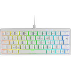 Mars Gaming MKMINIPRO Mechanical Ultra Compact 60 Percent Keyboard, Hot-Swappable Mechanical Switches, RGB Chroma, Gaming Keyboard with Antighosting, Brown Switches, Portuguese, White