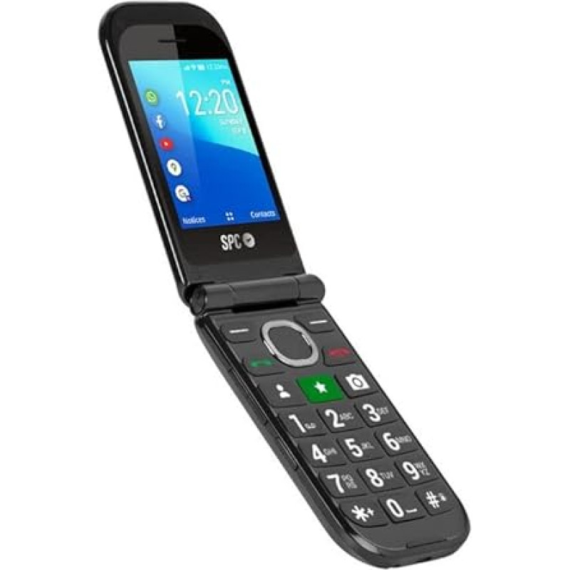 SPC Jasper 2 4G - senjorų atverčiamasis telefonas su 