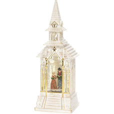 Konstsmide 4366-200 Church Warm White LED Snowy Filled with Water Timer with Switch