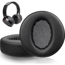 SOULWIT Replacement Ear Pads for Sony MDR-XB950 XB950BT XB950B1 XB950N1 XB950AP Over-Ear Headphones Replacement Pads with Softer Protein Leather Noise Isolating Foam (Black)