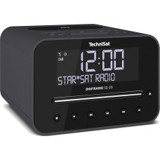 TechniSat TECHNIRADIO 40, DAB+ Radio Alarm Clock, DAB, FM, Alarm Clock With Two Adjustable Alarm Times, Sleep Timer, Snooze Function, Dimmable LCD Display, USB Charging Function