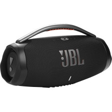 JBL Boombox 3 WiFi - Wireless Speaker with Bluetooth and WiFi - Compatible with JBL One App - 24 Hours Playback Time - Water and Dustproof - Integrated Power Bank - Black