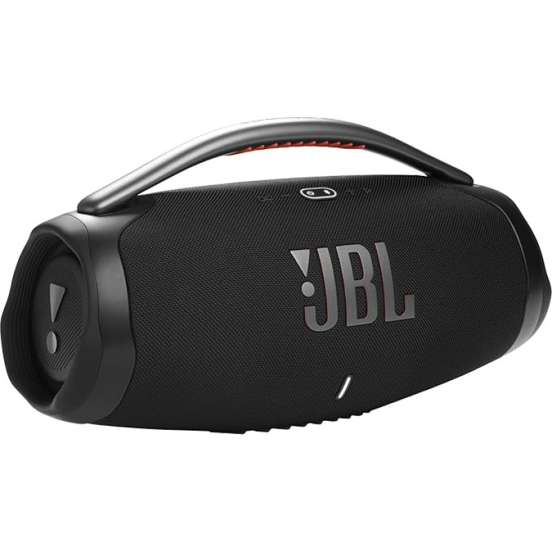 JBL Boombox 3 WiFi - Wireless Speaker with Bluetooth and WiFi - Compatible with JBL One App - 24 Hours Playback Time - Water and Dustproof - Integrated Power Bank - Black