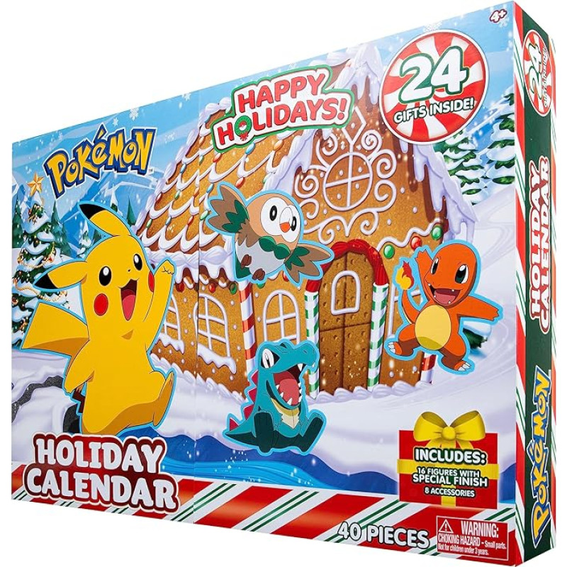 Bizak Pokemon Multi-Calendar 16 Figures 5 cm + 8 Accessories (63223066)