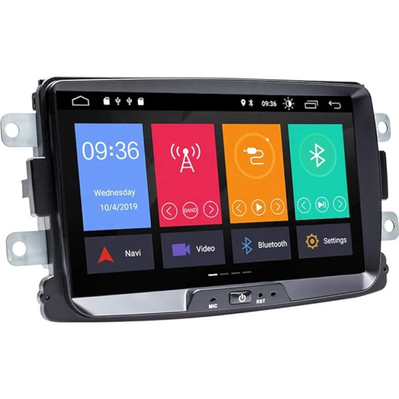 Car Multimedia Player PNI DAC100 with Android 10 2GB DDR3 ROM 32GB Navigation System for Dacia Logan 2 Sandero Duster Renault Captur Bluetooth RDS with Touch Screen
