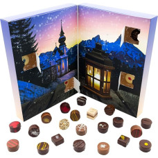 Hallingers Bergkirche - Advent Calendar Chocolates Gift Handmade Part with Alcohol from Fine Cocoa Chocolate (Box) - Fill Advent Calendar Novelties & Advent Calendar | Congratulations Hanukkah Friend