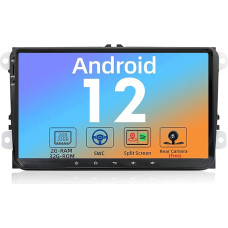 JOYX Android 12 Car Radio Suitable for Passat/Golf/Skoda/Seat - Rear View Camera Canbus Free - [2G + 32G] - 9 Inch 2.5D - 2 DIN - Supports DAB Steering Wheel Control 4G WiFi Bluetooth Carplay Android