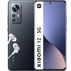 Xiaomi 12 Smartphone + Headphones, 8 + 256 GB Mobile Phone without Contract, 6.28 Inch 120 Hz AMOLED Display, Snapdragon 8 Gen 1, 50 MP Triple Camera in Professional Quality, 4500 mAh, Grey