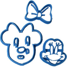 Cuticuter Minnie Cara Fondant Cookie Cutter, Plastic, Blue, 8 x 7 x 1.5 cm