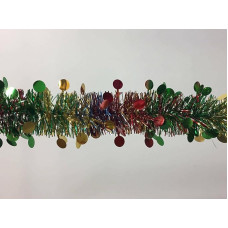 Dmora Ferpècle Christmas Decoration, Christmas Ornament, Festive Decoration, Made in Italy, 1000 x 8 x 8 cm, Rainbow