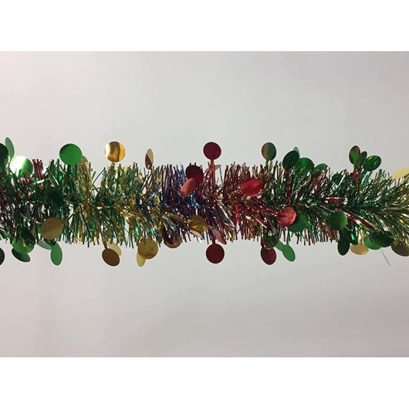 Dmora Ferpècle Christmas Decoration, Christmas Ornament, Festive Decoration, Made in Italy, 1000 x 8 x 8 cm, Rainbow