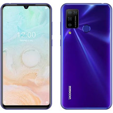 Doogee N20 Pro (6GB + 128GB) SIM Free Smartphone, Android 10 Phone, Helio P60 Octa-Core, 16 MP AI Five Camera, 6.3 inch FHD + Screen, 4400 mAh Battery, GPS, Fingerprint, Face Detection