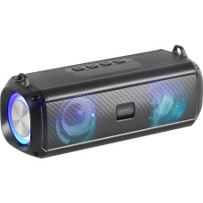 Mars Gaming MSB-XT, Portable Speaker + Soundbar 2-in-1, Dynamic RGB Lighting, 4 Drivers 20W Sound System, Bluetooth 5.3 Speaker + AUX/MicroSD/USB/FM Radio, Black