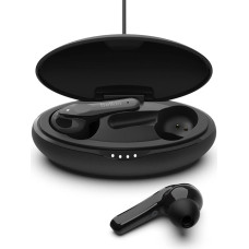 Belkin SoundForm Move True Wireless In-Ear Headphones - Bluetooth Earphones with Touch Controls, Sweat and Water Protection, IPX5 Rated - Deep Bass for iPhones, Android and Other Devices