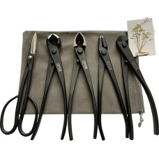 vouiu 5 Pcs Bonsai Tool Set Knob Cutter Concave Cutter Wire Cutter Jin Pliers Bonsai Scissors