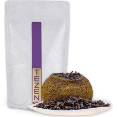 Shou Pu-Erh Tea Xiaoqing Mandarin from Guangdong, China | Traditional Chinese Pu-erh Tea Aged in Mandarin (50g)