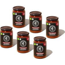 Löwenanteil - 100% Organic Stew Classic Bolognese - 6 x 570 g Glass - Protein-Rich Organic Ready Meal with Juicy Organic Beef, Tomatoes & Basil - No Added Sugar & Gluten Free