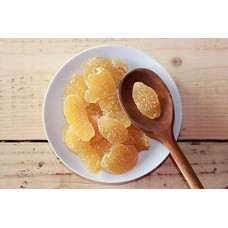 Cukruotas imbieras gabaliukais 2 kg | Dehidratuoti džiovinti vaisiai Glazūruoto imbiero griežinėliai | Cukruotas imbieras griežinėliais | Saldinti džiovinti lapai | Idealiai tinka receptams | Vegetarams ir veganams