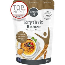 BORCHERS Eritritritolio bronzinis kristalinis saldiklis 275 g, eritritolio pagrindu, alternatyva cukranendrių cukrui, be cukraus ir mažai kalorijų, karamelizuojamas, saldiklis, cukraus alternatyva
