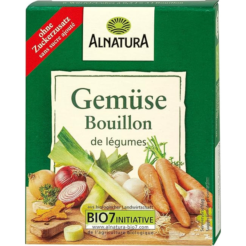 Alnatura Organic Vegetable Bouillon Cubes, 6 Cubes, 66 g