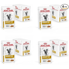 Royal Canin Veterinary Urinary s/o Moderate Calorie | Pack of 4 | 4 x 12 x 85 g | Complete Diet Food for Cats | For Dissolving Struvite Stones | Low RSS Value