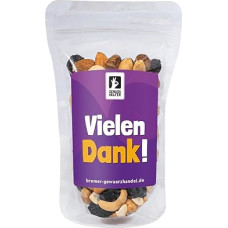 Bremer Gewürzhandel Nuts Mix, Thank You, Nut Mix, Student Food with Saying, 175 g